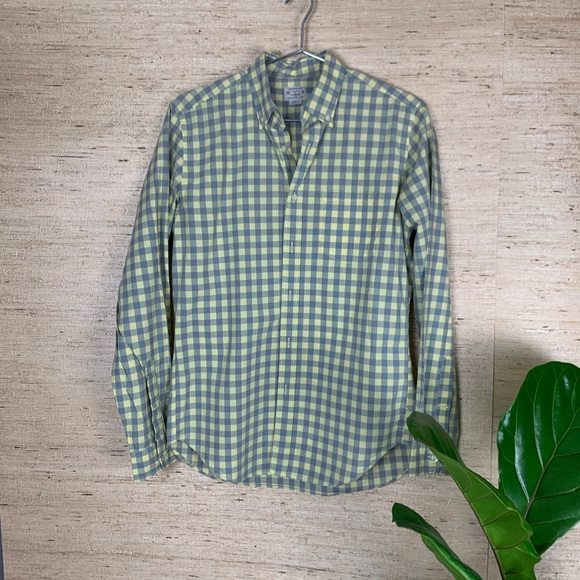 J.Crew Light Weight Tailored Check Button Down - Picture 7 of 8